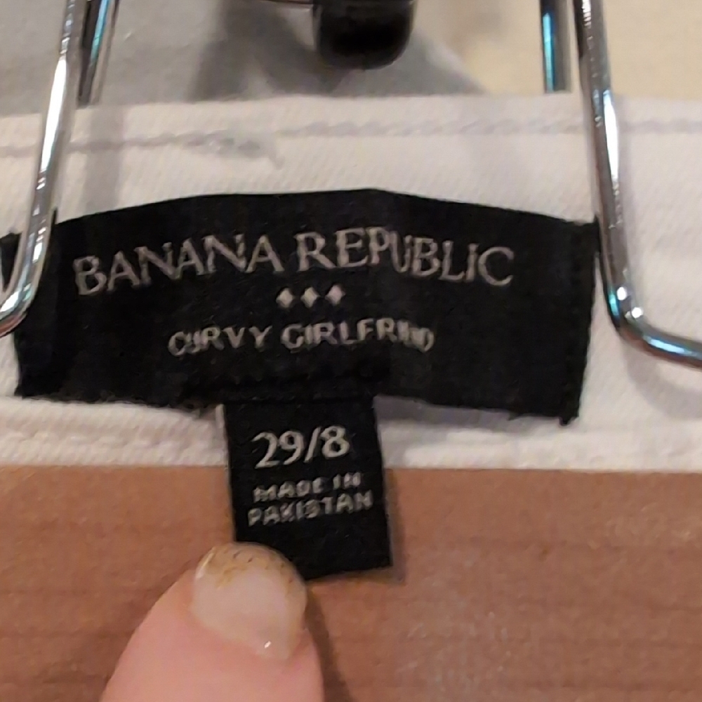 Banana Republic White Denim Jeans - Picture 3 of 10